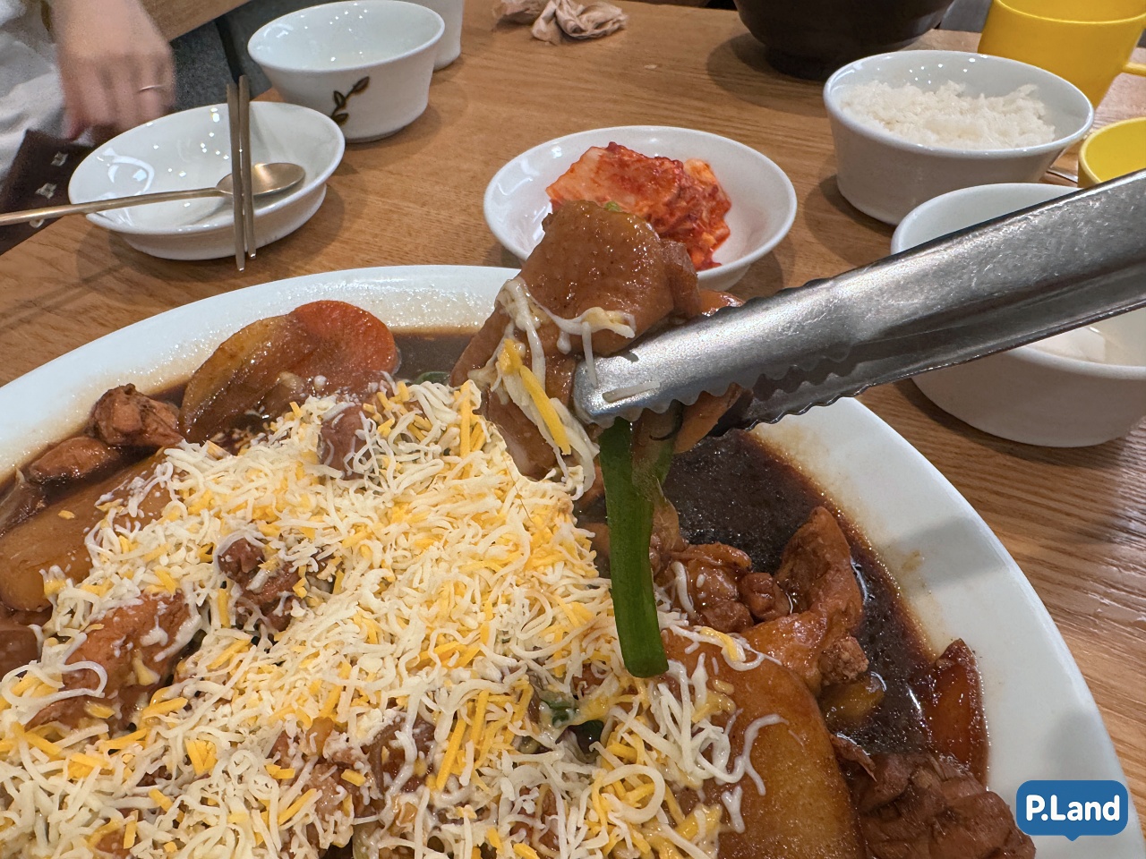 다양한 야채가 포함된 찜닭